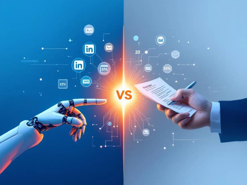How does AI sales compare to manual outreach?