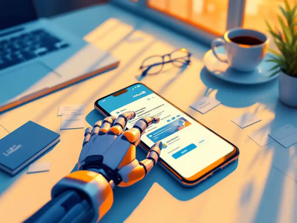 How does AI engage with LinkedIn content strategically?