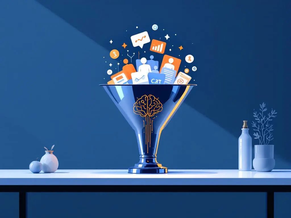 How does AI optimize sales funnels?