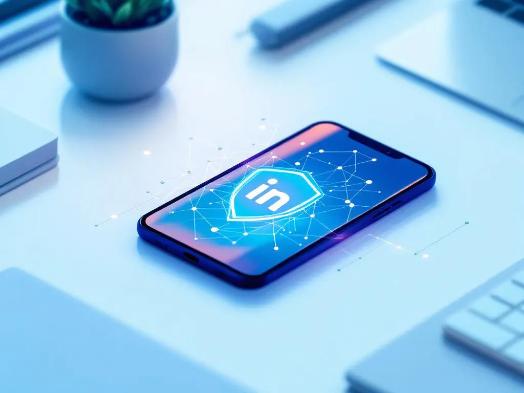 How does AI ensure LinkedIn account protection?